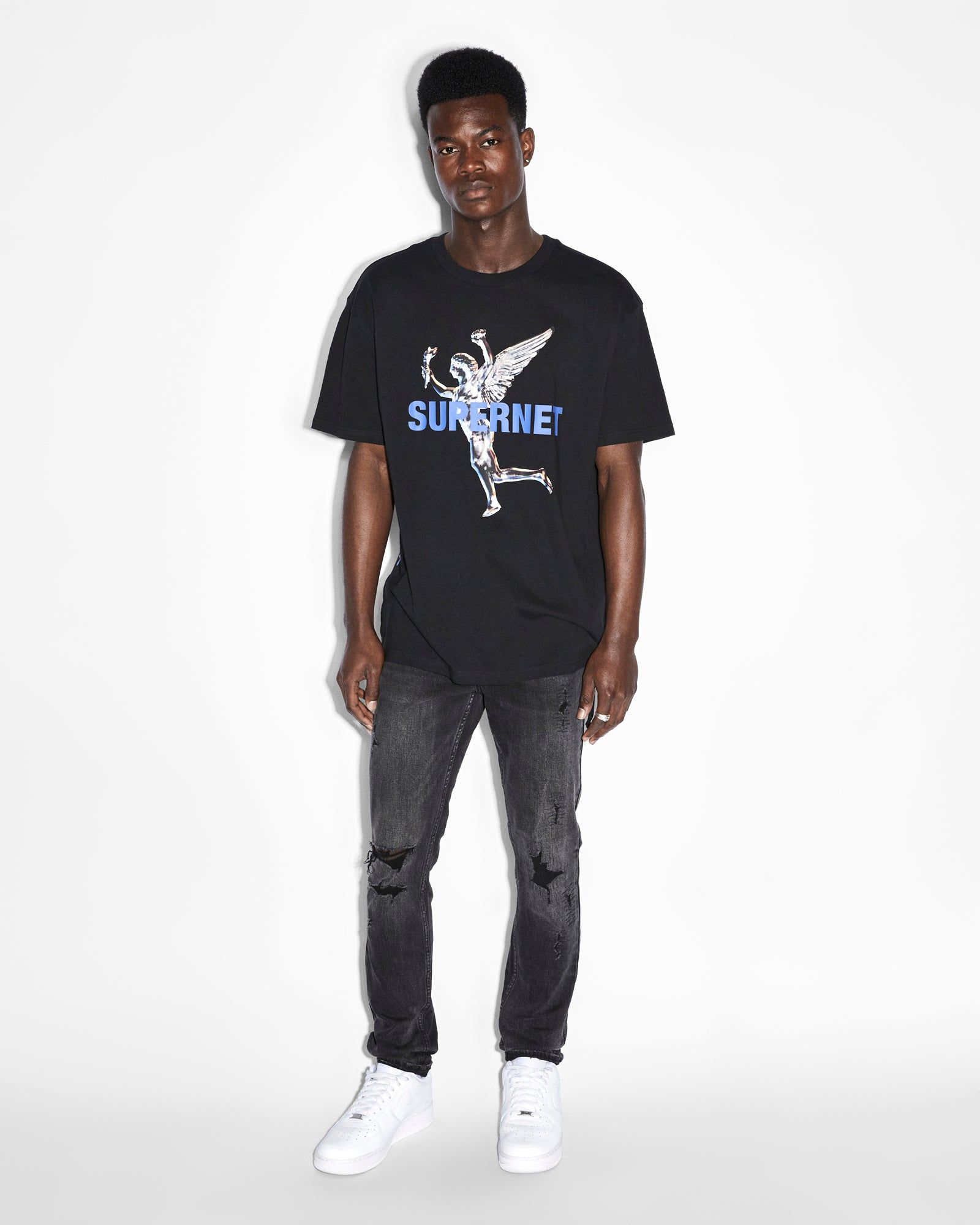 ROLLS BIGGIE SS TEE JET BLACK sold by Ksubi product image thumbnail 2