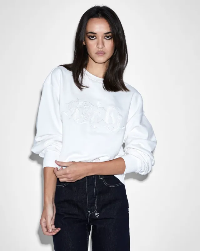 REVIVAL KLASSIC CREW WHITE sold by Ksubi