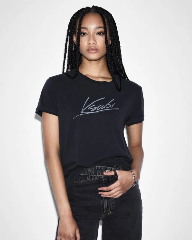 AUTOGRAPH KLASSIC SS TEE WASHED BLACK sold by Ksubi