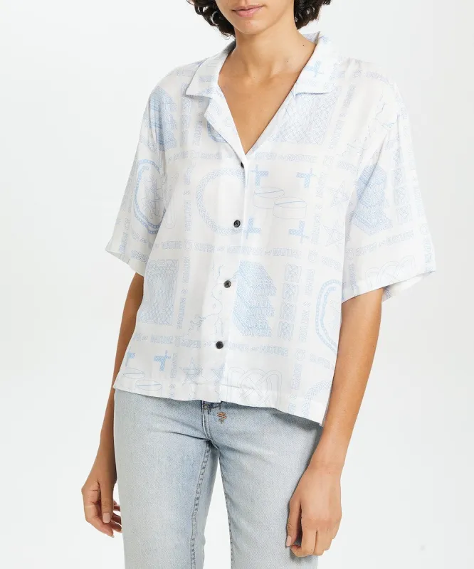 SUPER NATURE SS SHIRT WHITE sold by Ksubi