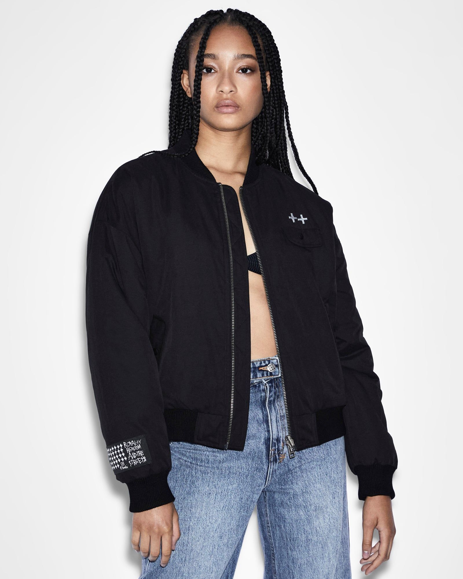 REVERSIBLE BOMBER BLACK/FLAME sold by Ksubi