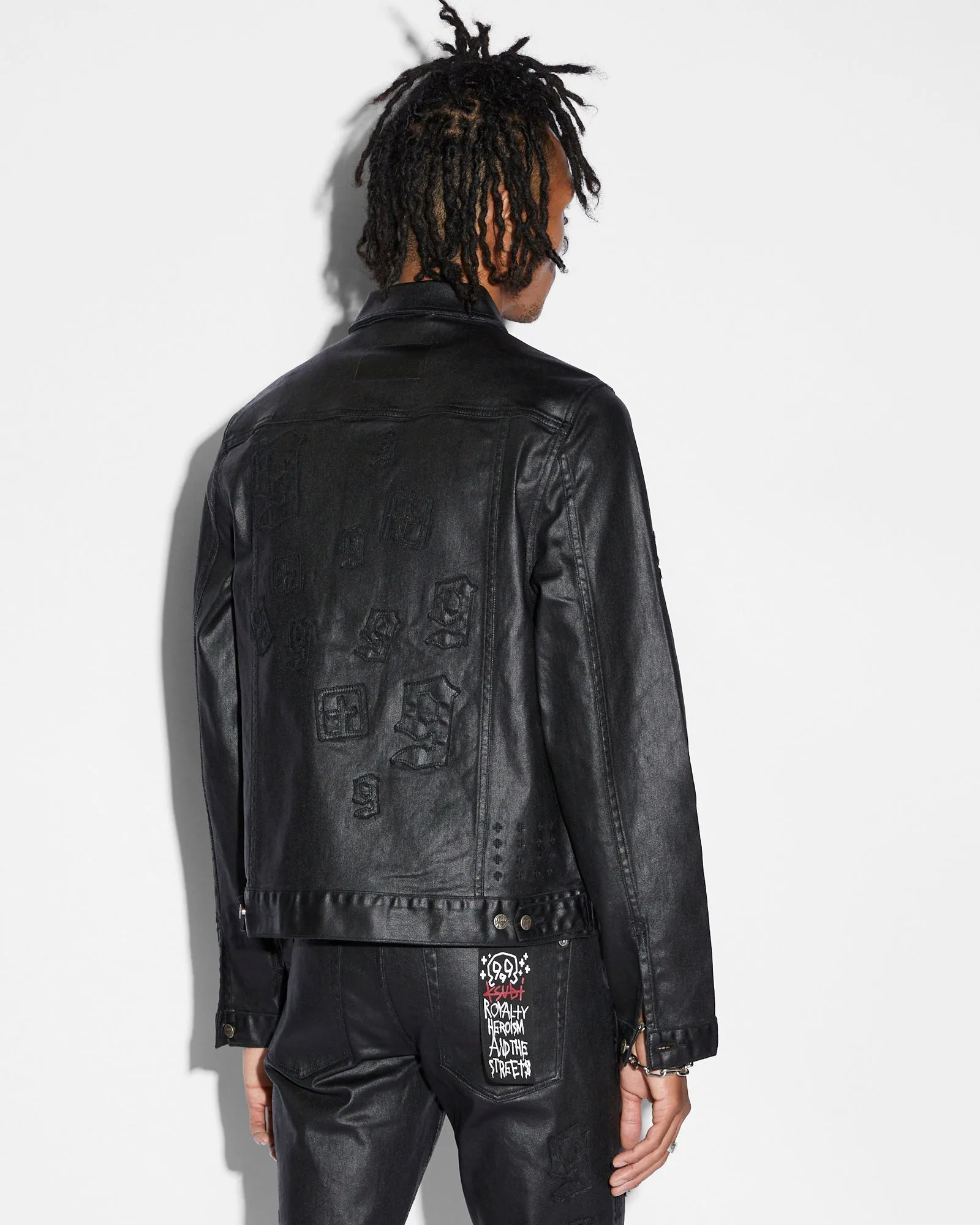CLASSIC JACKET 999 BLACK WAX sold by Ksubi product image thumbnail 3
