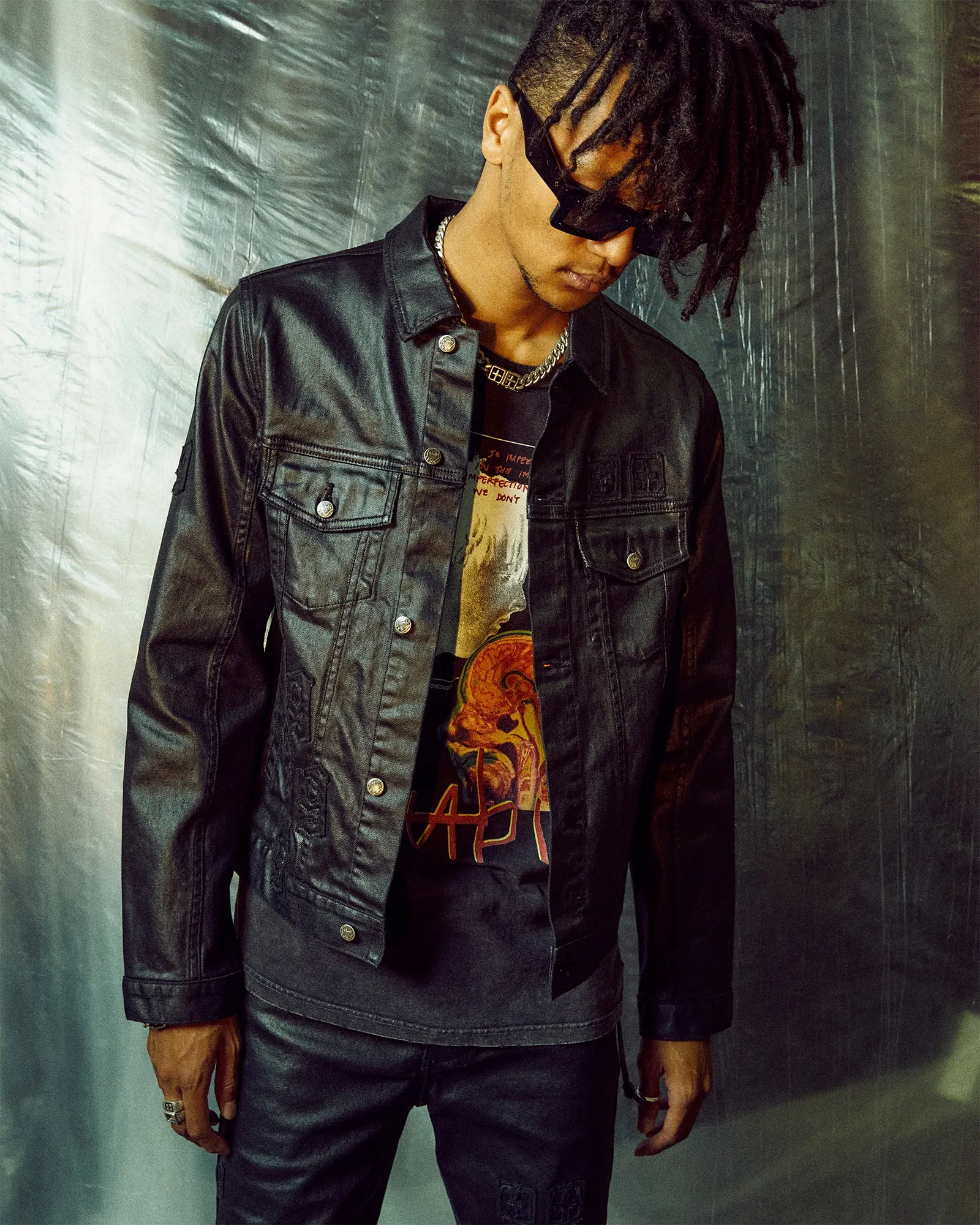 CLASSIC JACKET 999 BLACK WAX sold by Ksubi product image thumbnail 2