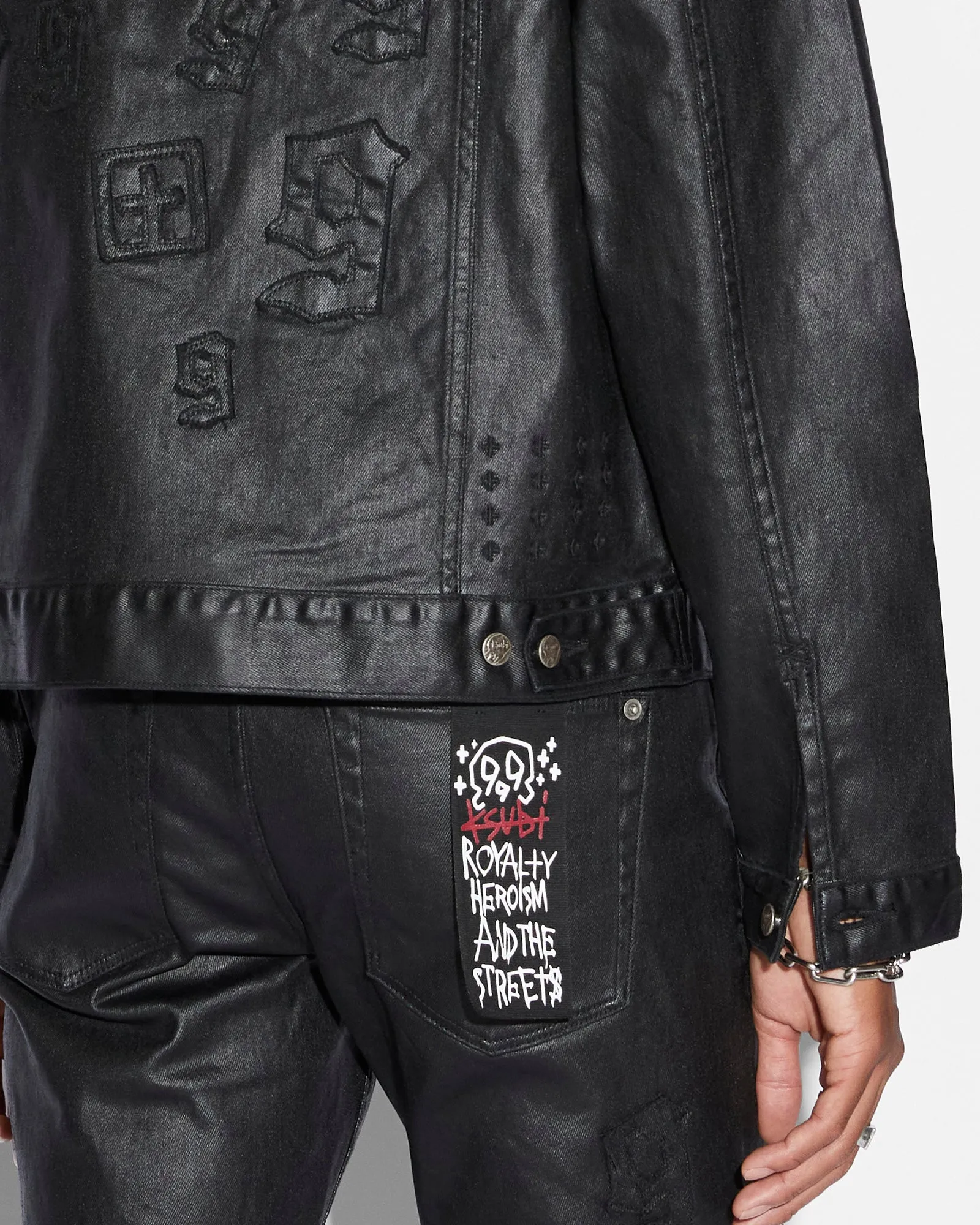 CLASSIC JACKET 999 BLACK WAX sold by Ksubi product image thumbnail 5