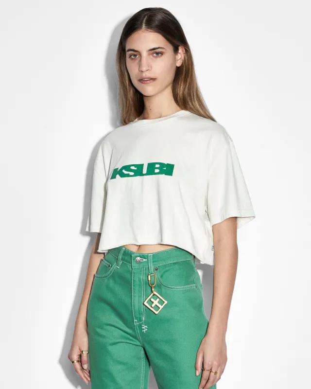SOTT CROPPED OH G SS TEE BLEACH sold by Ksubi