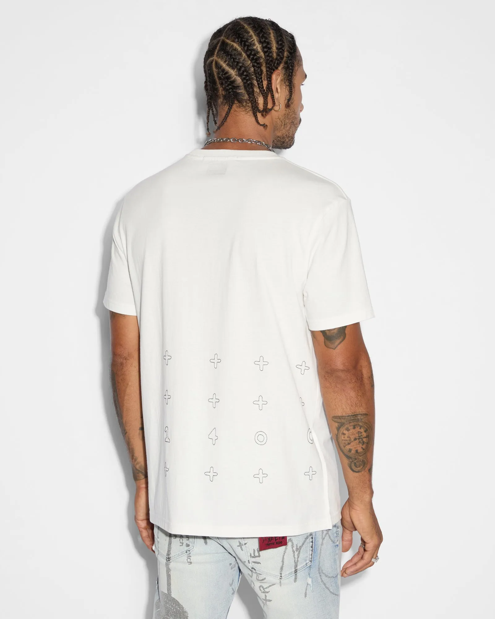 HAND KASH SS TEE VINTAGE WHITE sold by Ksubi product image thumbnail 3