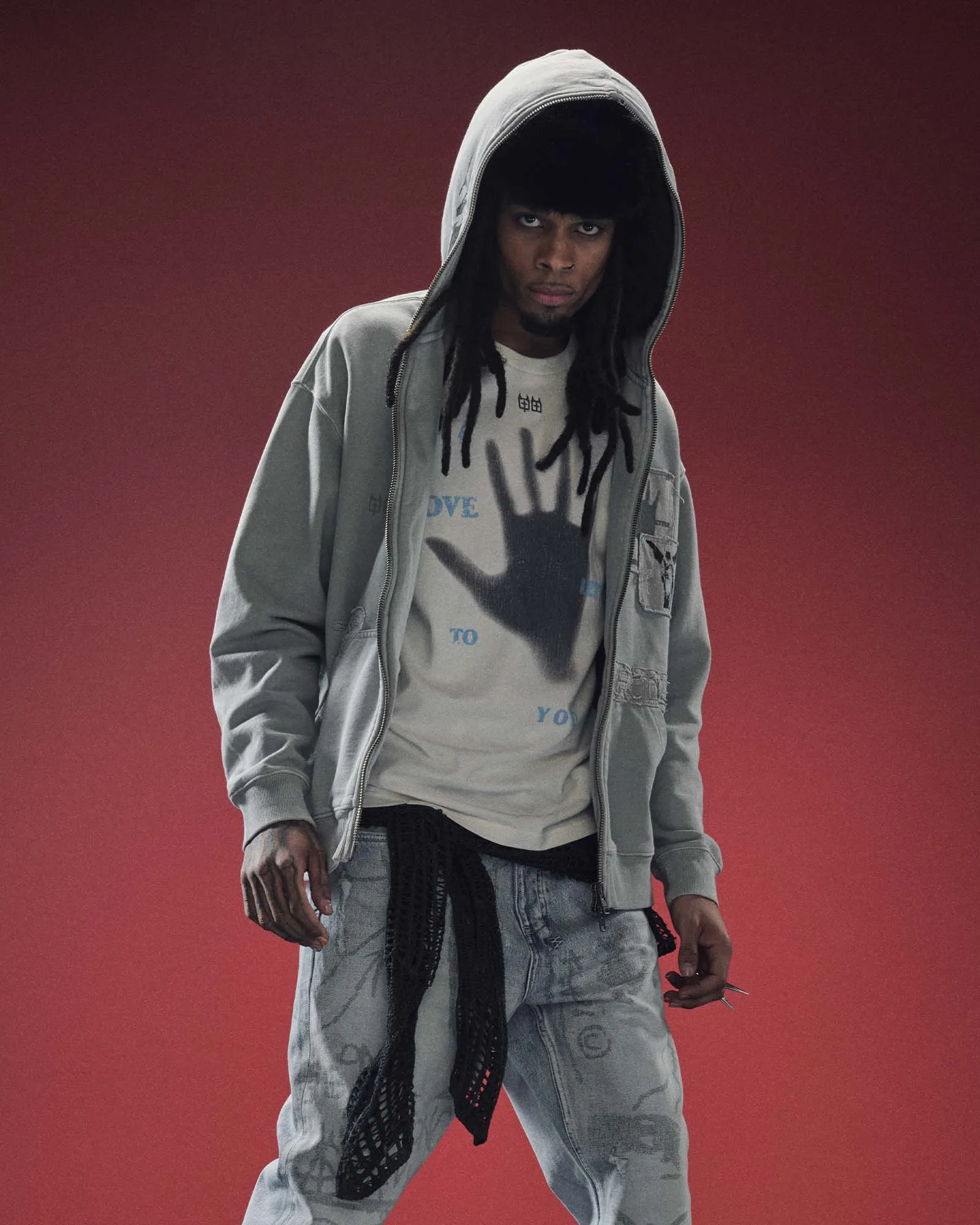 HAND KASH SS TEE VINTAGE WHITE sold by Ksubi product image thumbnail 2