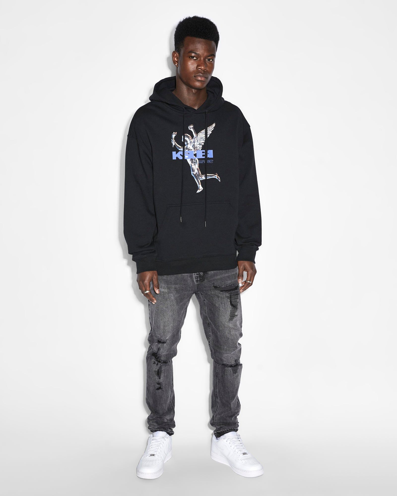 KSUBI ROLLS BIGGIE HOODIE JET BLACK sold by Ksubi product image thumbnail 2