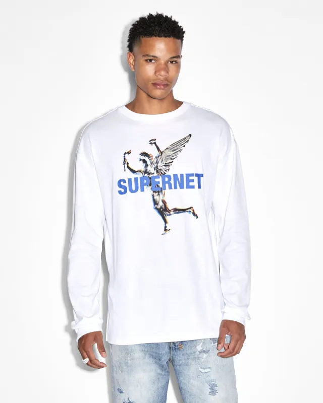 ROLLS KASH LS TEE TRU WHITE sold by Ksubi