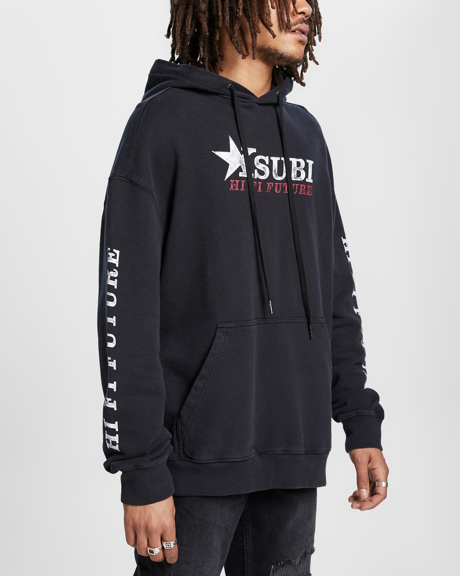 HI FI BIGGIE HOODIE JET BLACK sold by Ksubi product image thumbnail 5