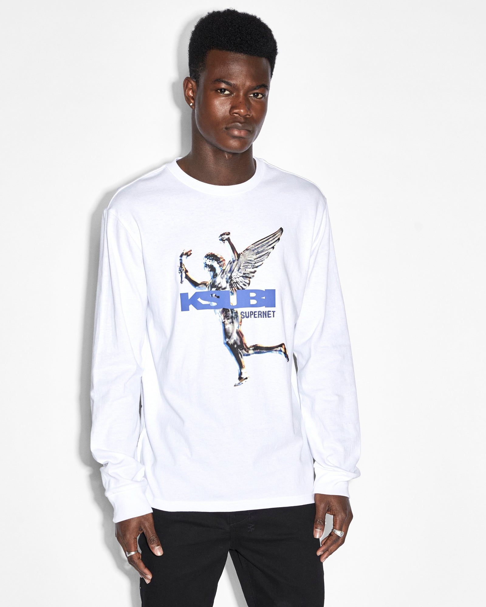 KSUBI ROLLS KASH LS TEE TRU WHITE sold by Ksubi