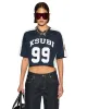 99 SS CROP JERSEY NAVY sold by Ksubi