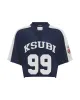 99 SS CROP JERSEY NAVY sold by Ksubi