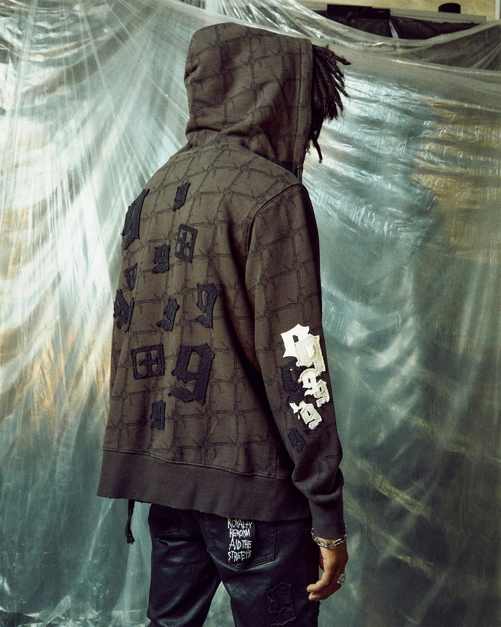 999 ZIP THRU KASH HOODIE FADED BLACK sold by Ksubi product image thumbnail 2