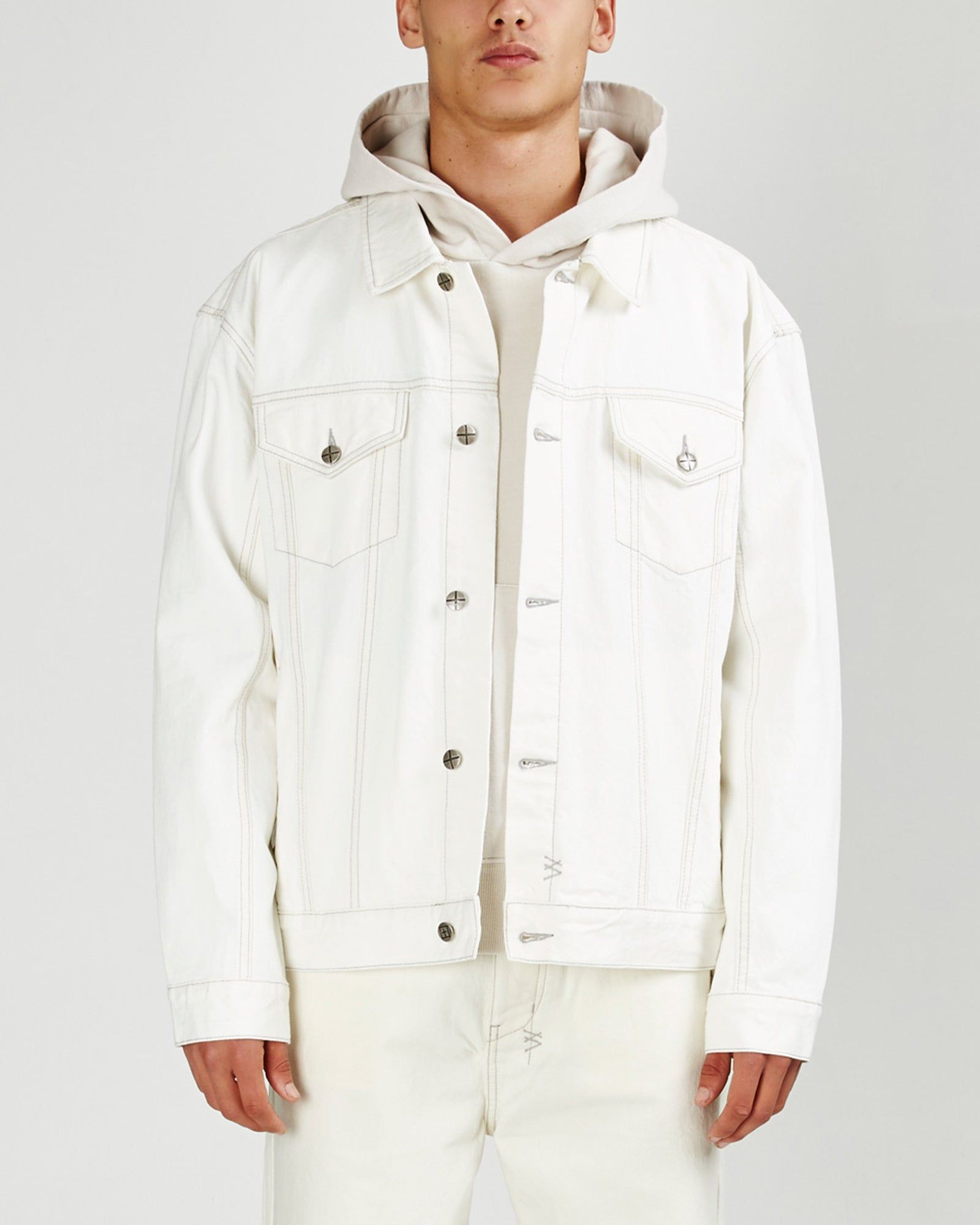 OH G JACKET CHALK sold by Ksubi