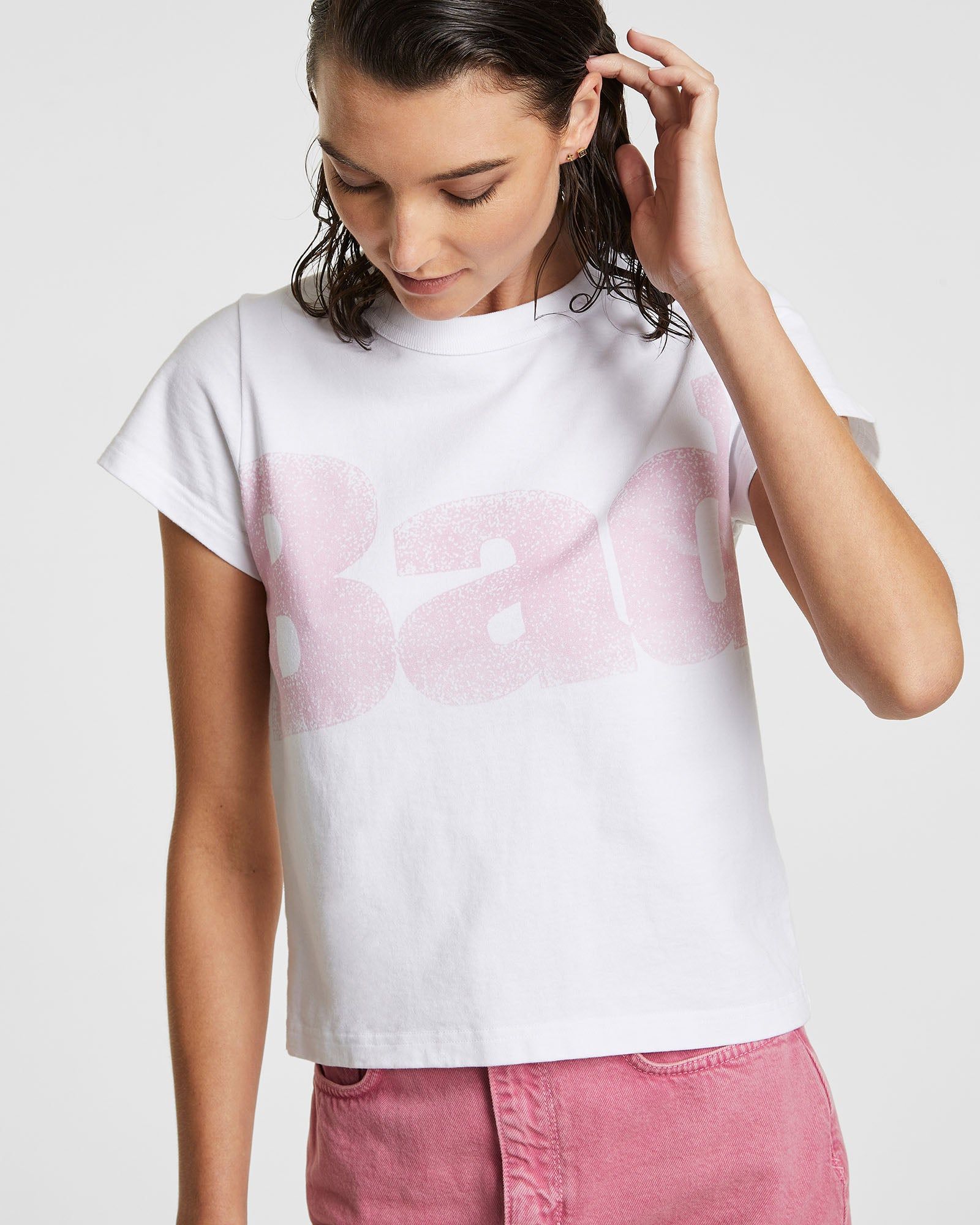 BAD GURL MINI SS TEE WHITE sold by Ksubi product image thumbnail 3