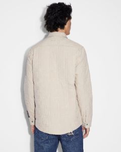 SOUTH QUILTED LS SHIRT CREAM sold by Ksubi