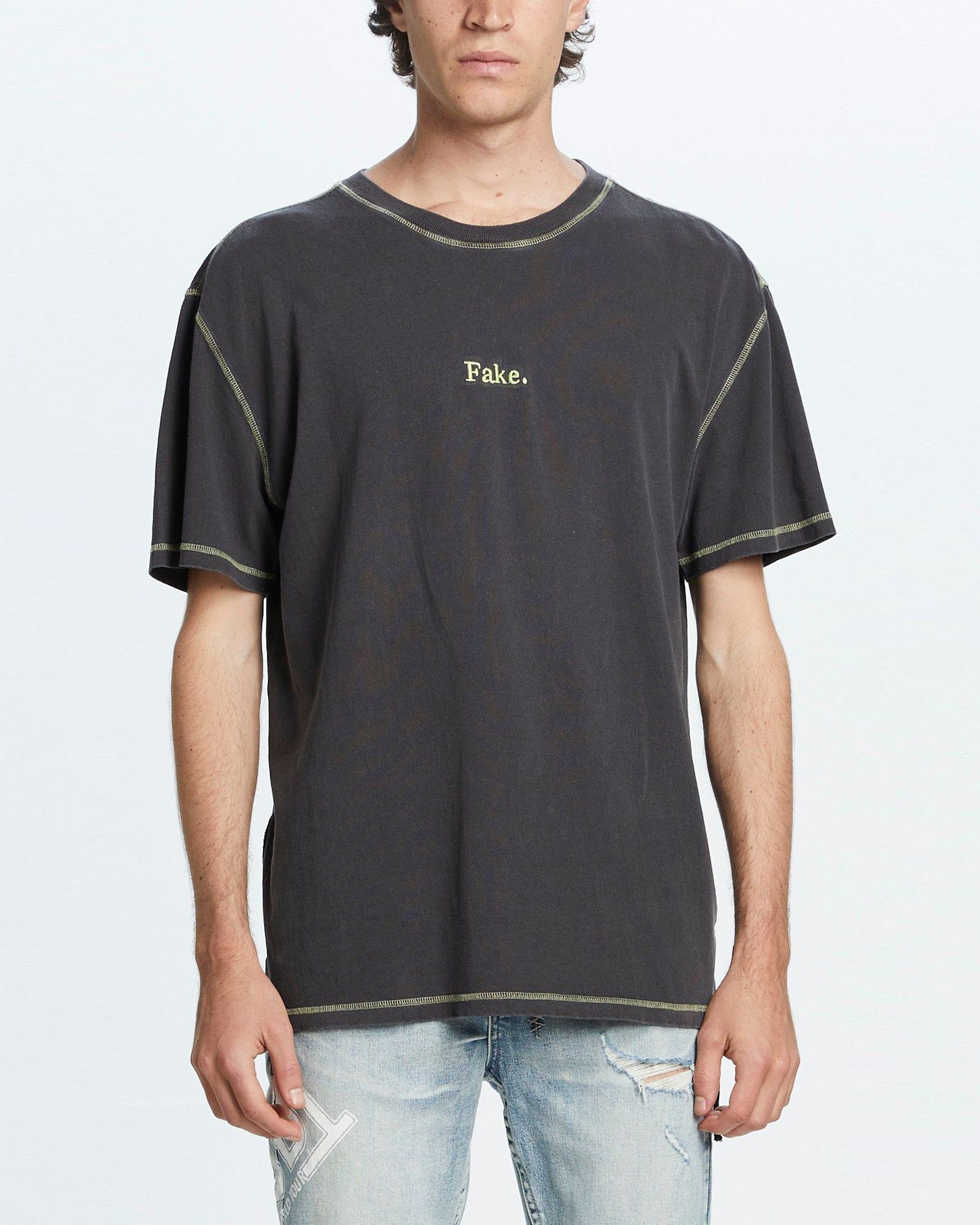 FAKE BIGGIE SS KASH TEE FADED BLACK sold by Ksubi