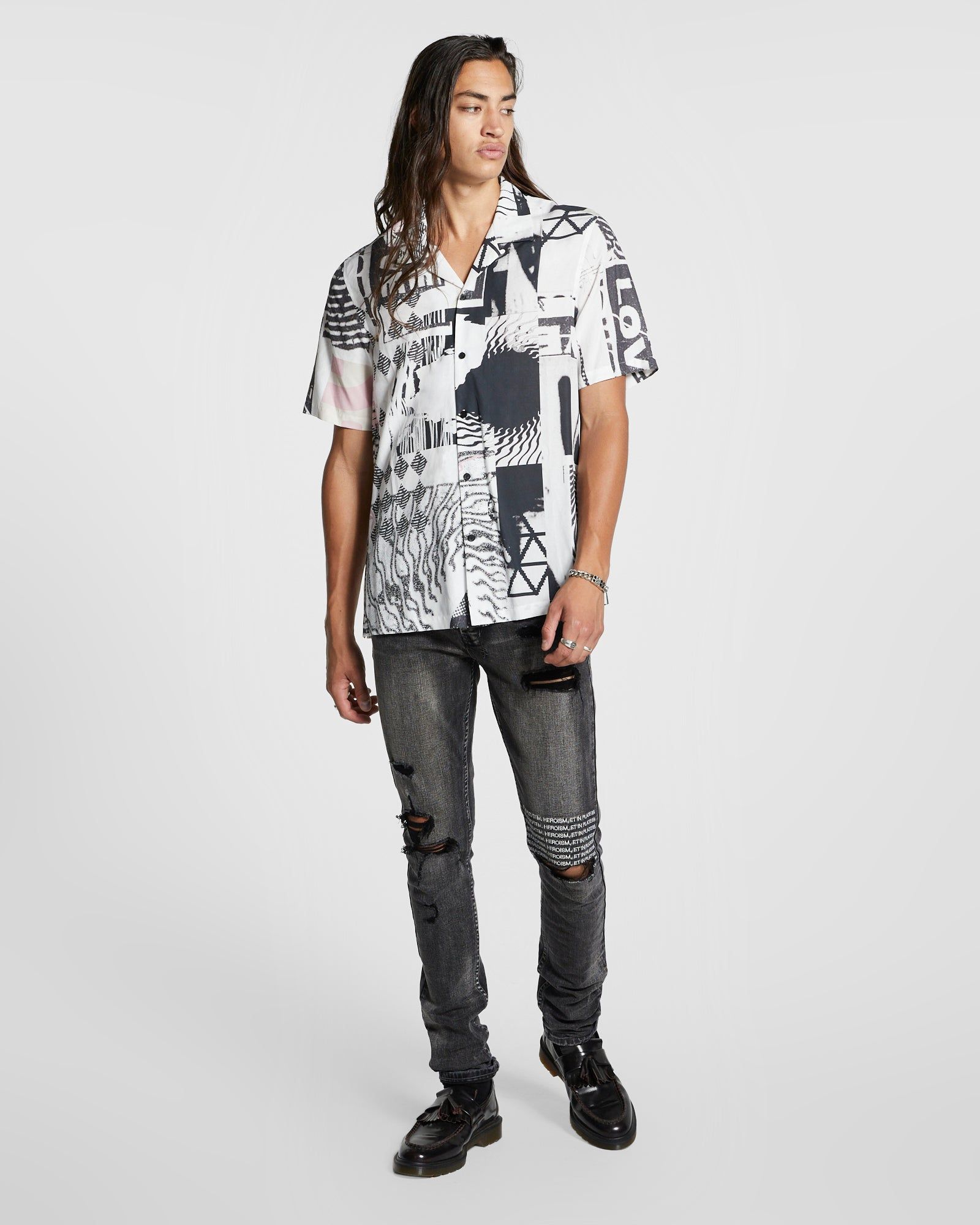 LOVE RAVE RESORT SS SHIRT MULT sold by Ksubi product image thumbnail 2