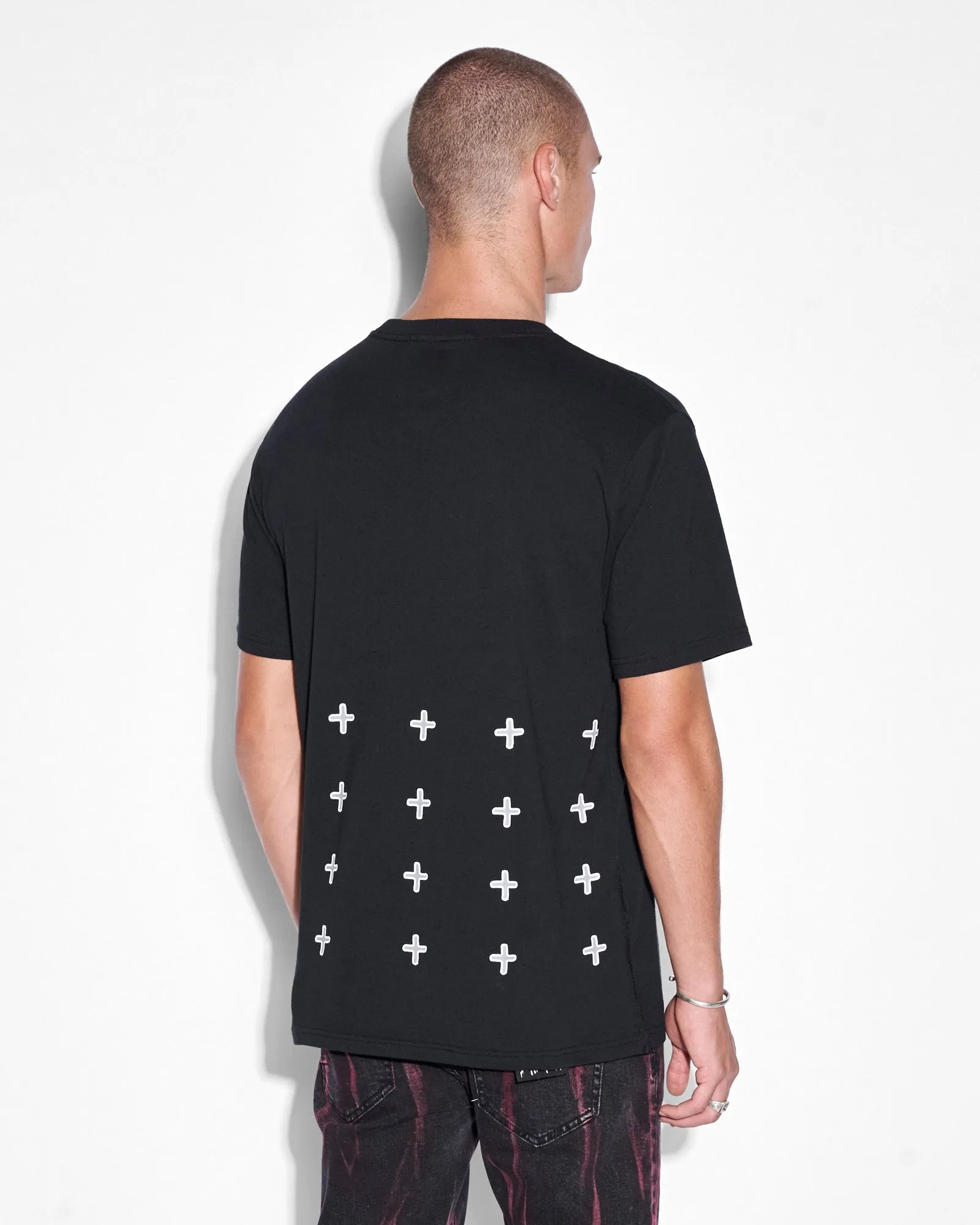 LETTERS KASH SS TEE JET BLACK sold by Ksubi product image thumbnail 2
