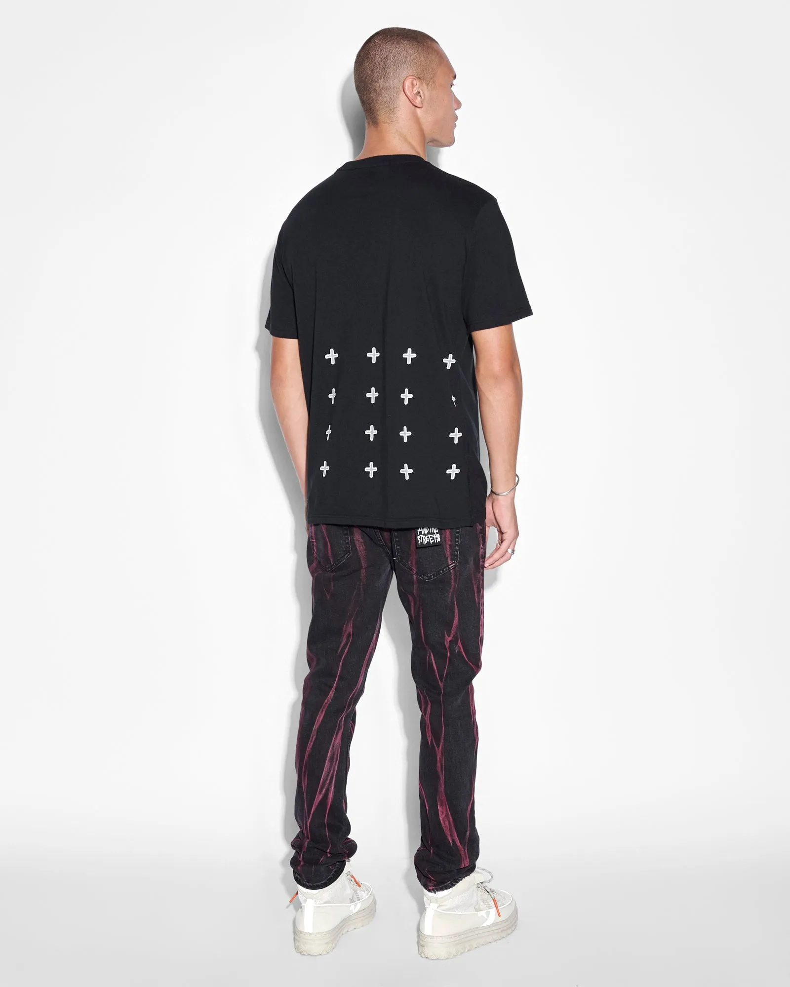 LETTERS KASH SS TEE JET BLACK sold by Ksubi product image thumbnail 4
