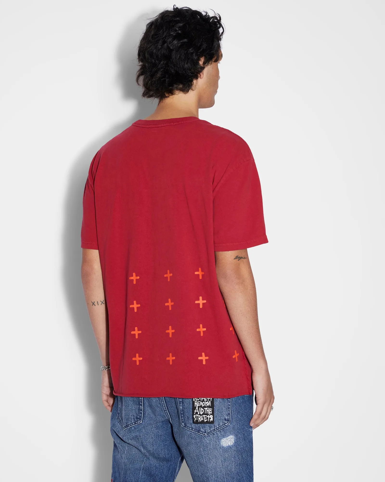 HEART BIGGIE SS TEE CRIMSON sold by Ksubi product image thumbnail 2