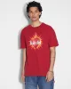 HEART BIGGIE SS TEE CRIMSON sold by Ksubi