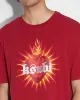 HEART BIGGIE SS TEE CRIMSON sold by Ksubi