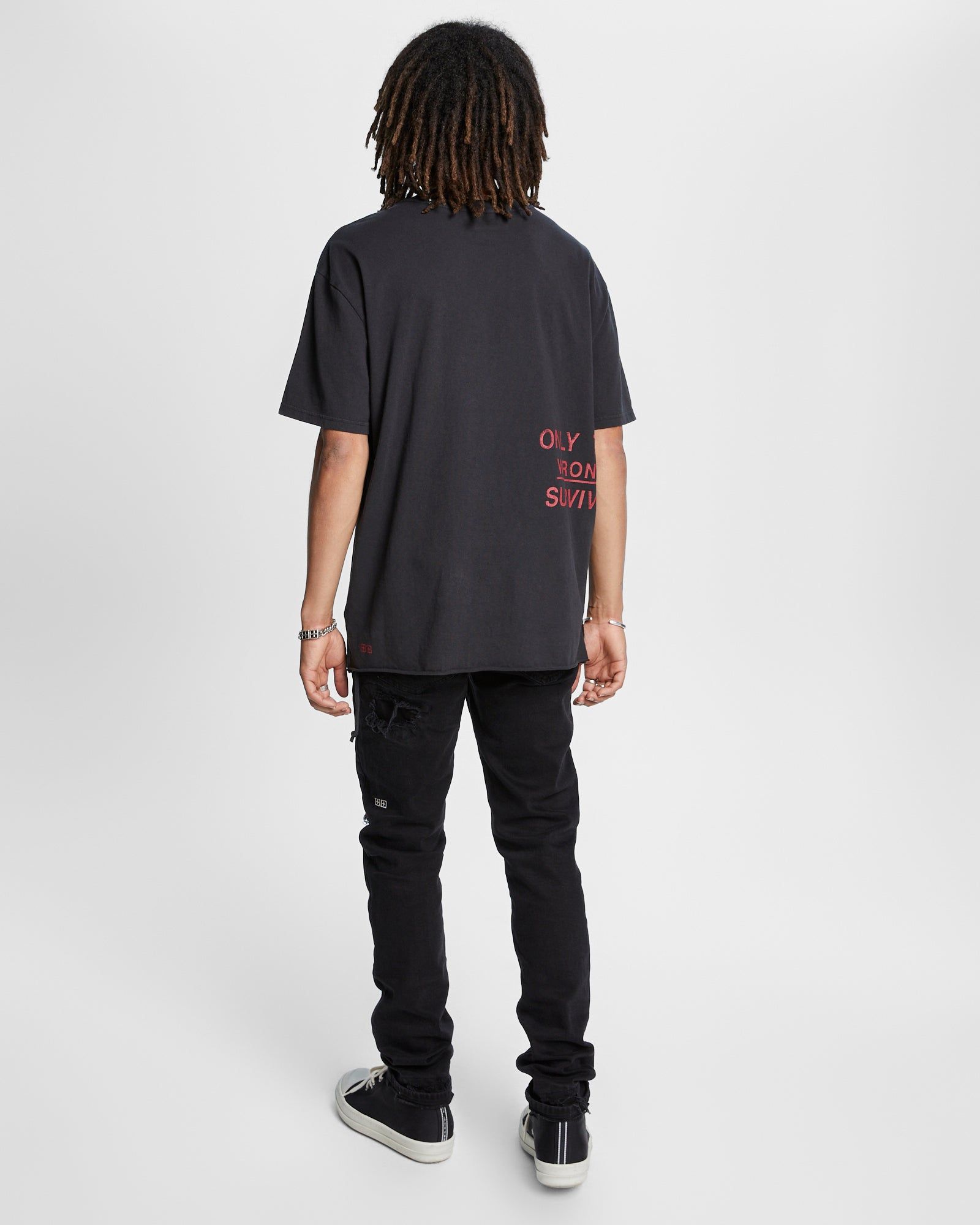 SURVIVE BIGGIE SS TEE JET BLACK sold by Ksubi product image thumbnail 3