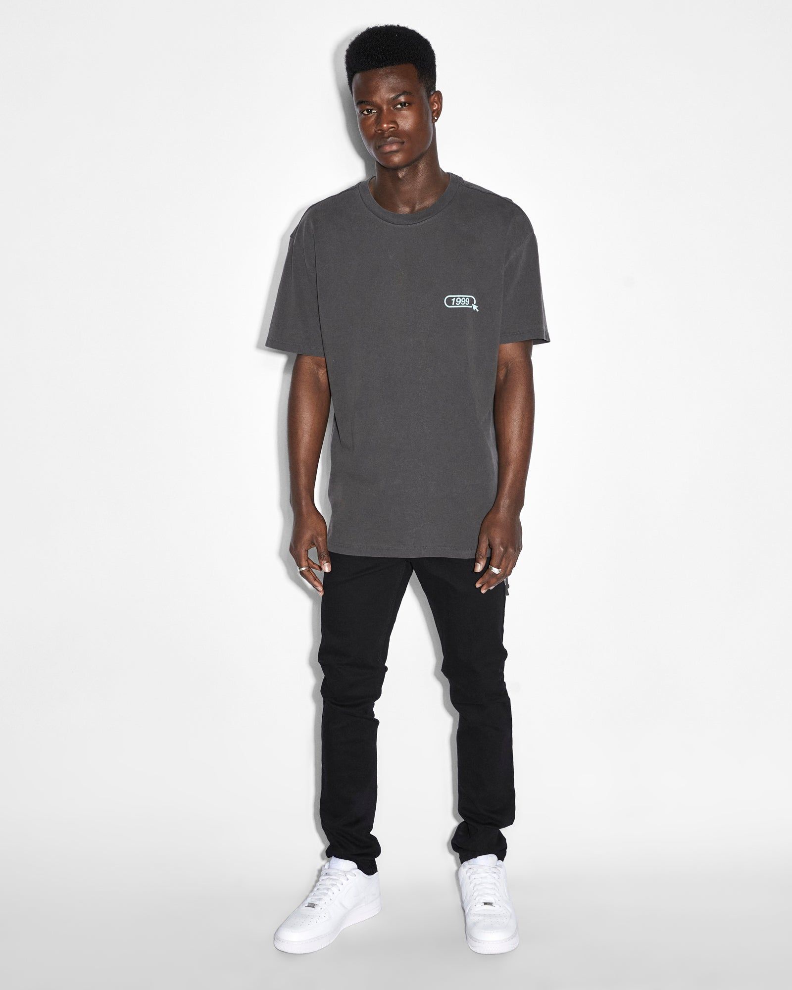 KONNECT BIGGIE SS TEE FADED BLACK sold by Ksubi product image thumbnail 2