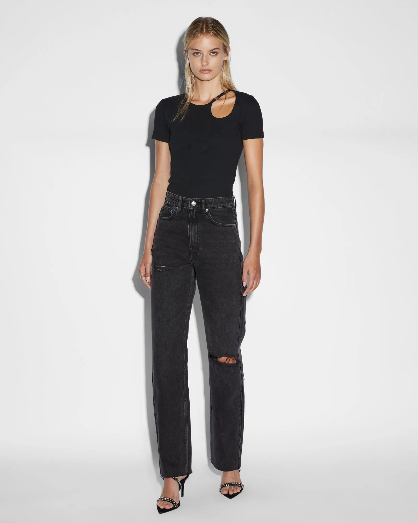 ARISE CUT OUT SS TEE BLACK sold by Ksubi product image thumbnail 2