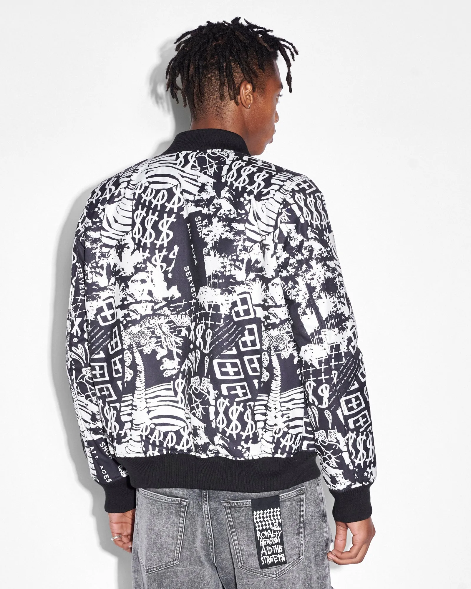 AUTOGRAPH BOMBER BLACK/WHITE sold by Ksubi product image thumbnail 4
