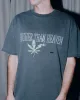 420 LEAF BIGGIE SS TEE CHARCOAL sold by Ksubi