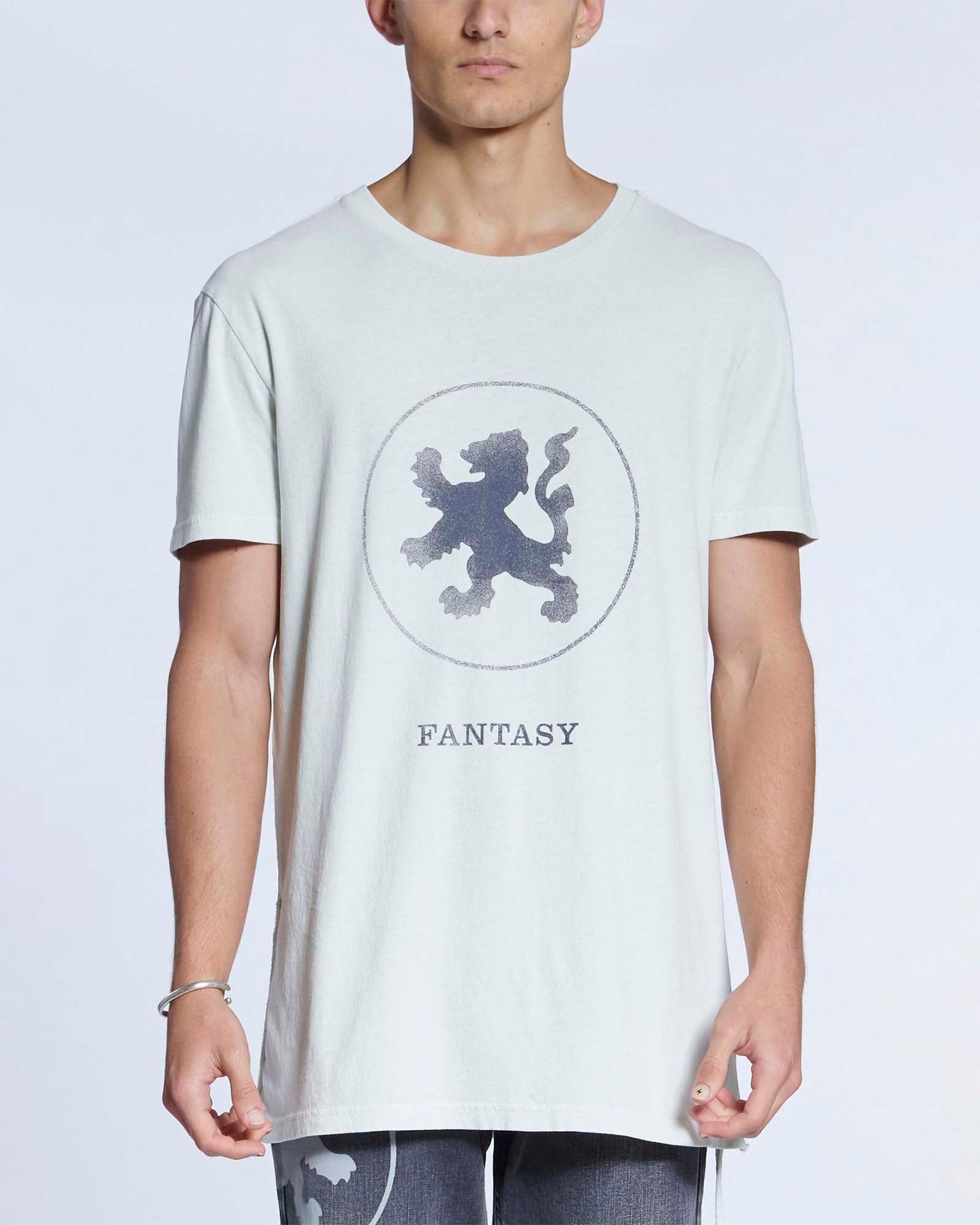 LION SEEING LINES SS TEE ANTIKE sold by Ksubi