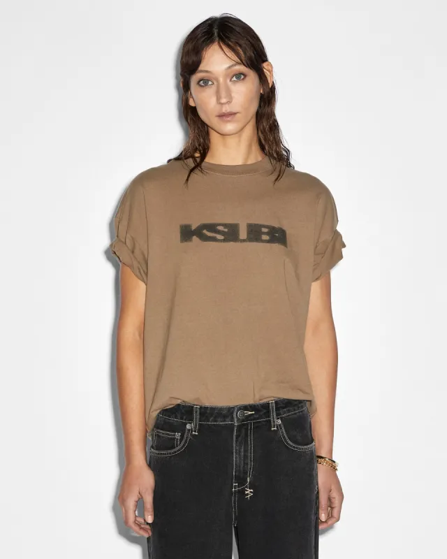 SOTT STATIC OH G SS TEE KHAKI sold by Ksubi