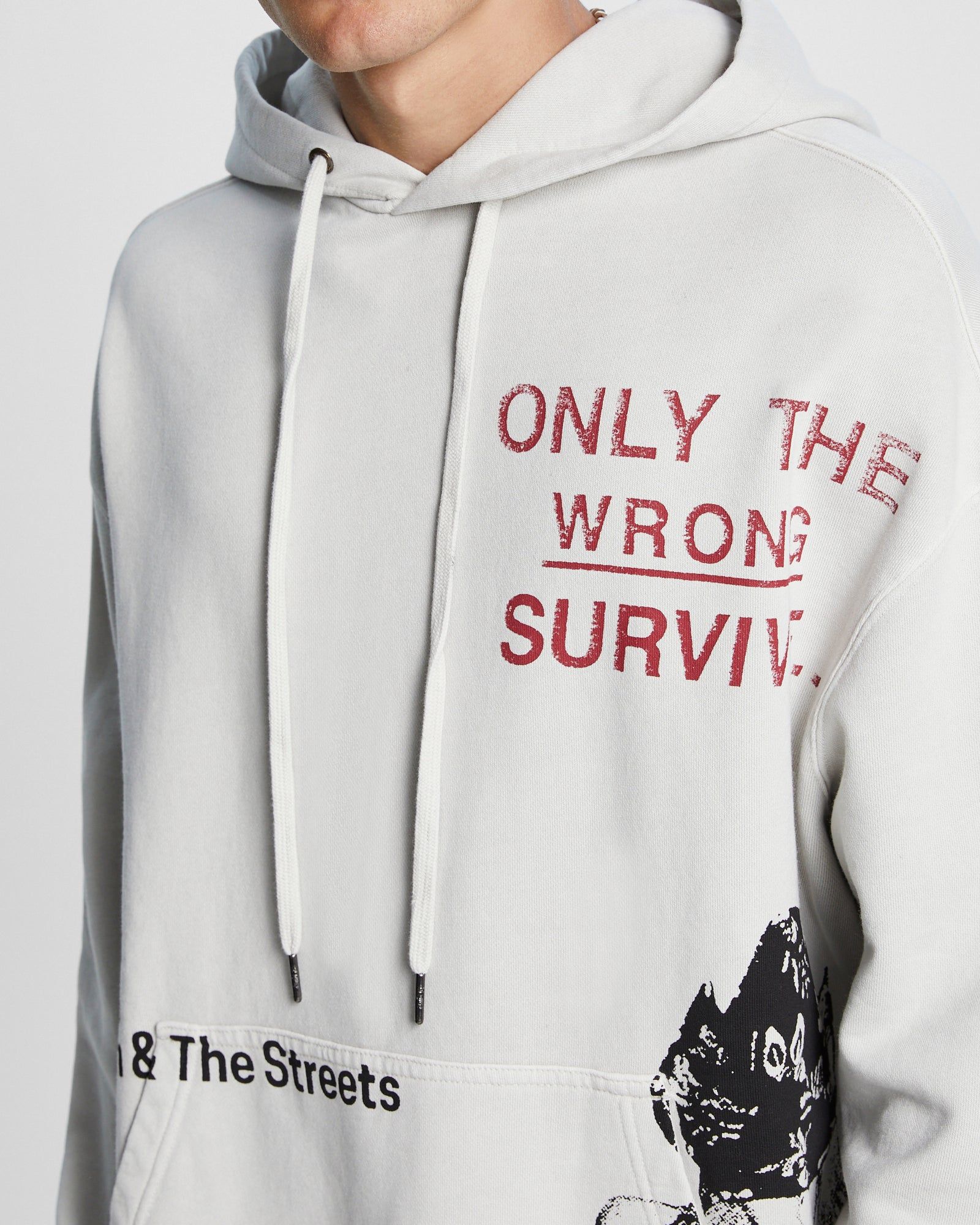 SURVIVE BIGGIE HOODIE CHALK sold by Ksubi product image thumbnail 3