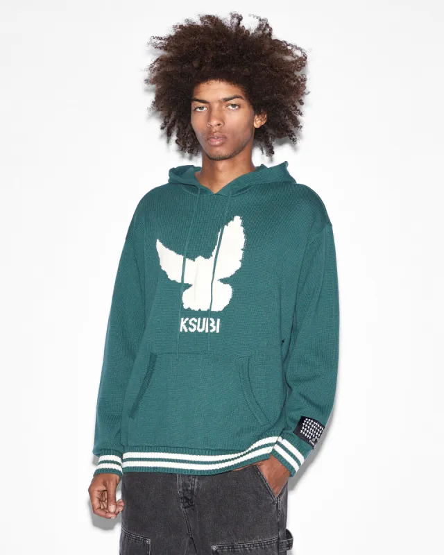 FLIGHT KNIT HOODIE GREEN made by Ksubi