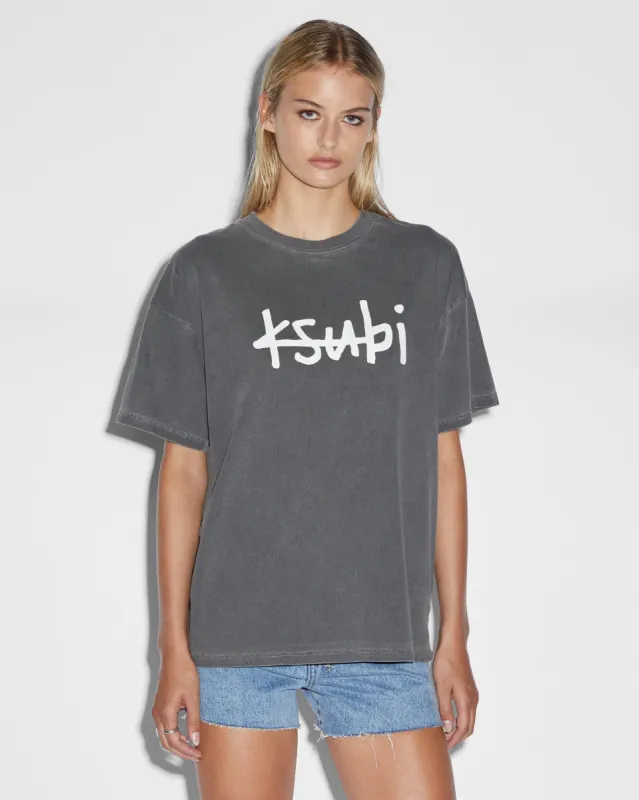 1999 OH G TEE CHARCOAL/WHITE sold by Ksubi