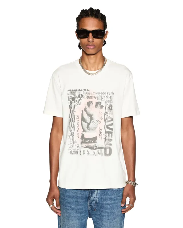 IDOLS KASH SS TEE VINTAGE WHITE sold by Ksubi