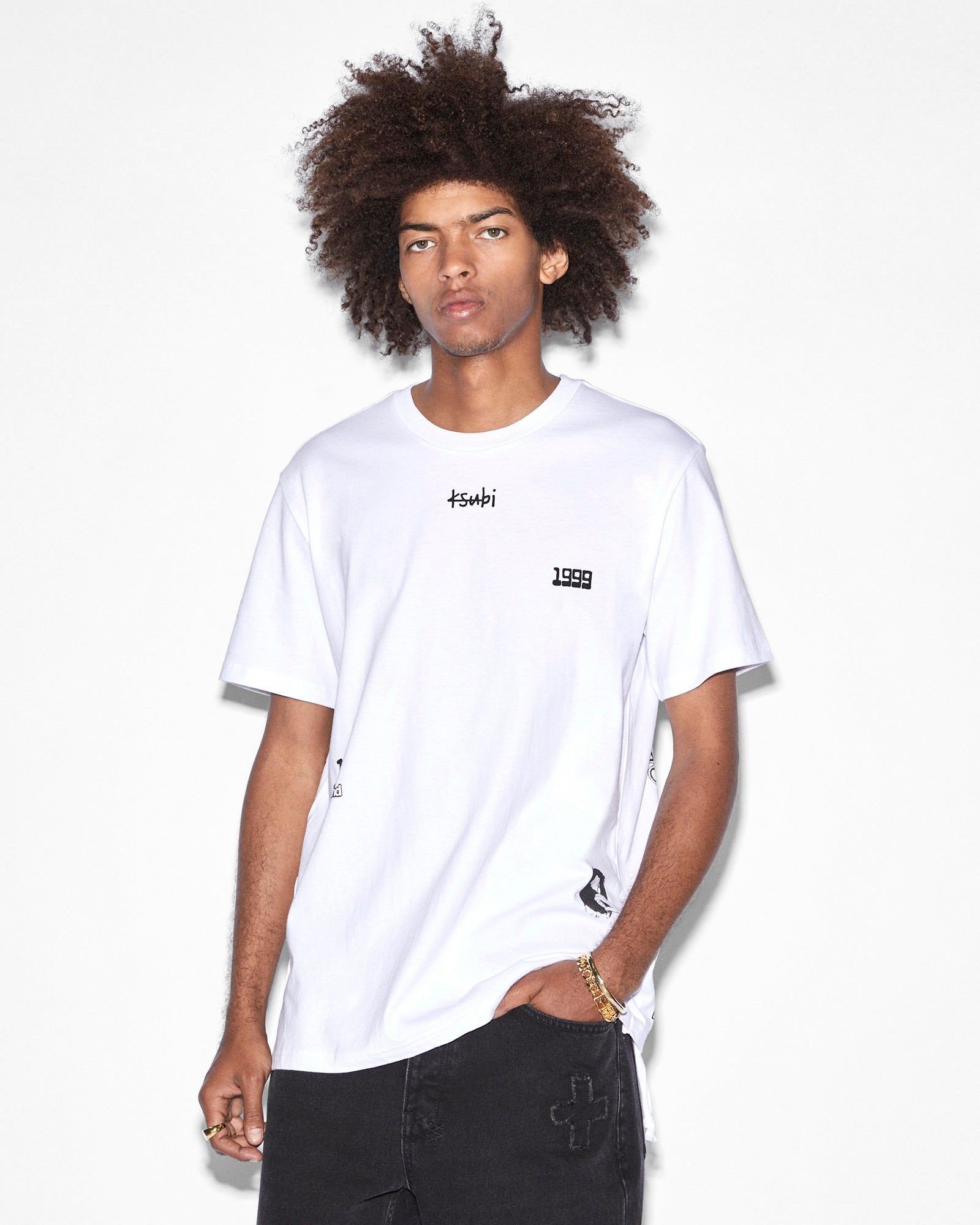 ZINE KASH SS TEE TRU WHITE sold by Ksubi