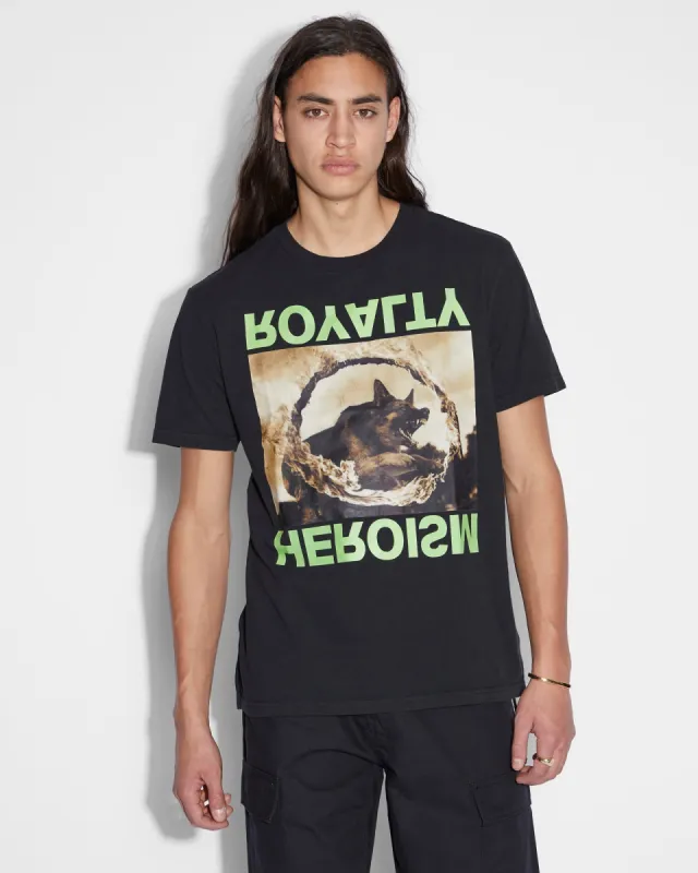SHEPHARD KASH SS TEE JET BLACK sold by Ksubi