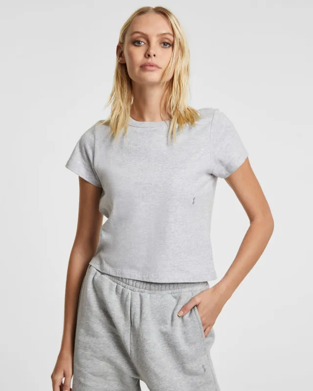 3 X 4 MINI SS TEE GREY MARLE sold by Ksubi
