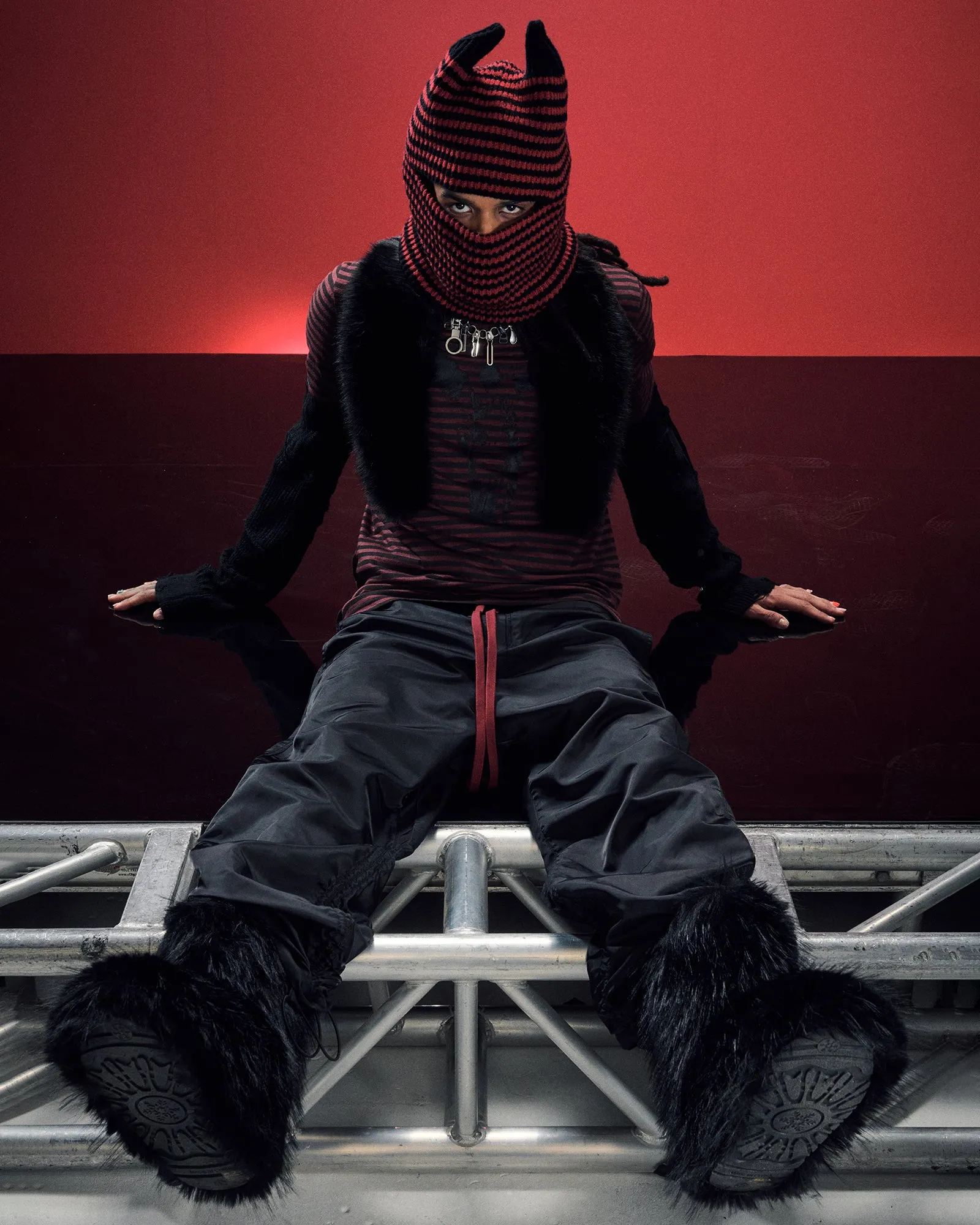 TRIPPIE NYLON PANT BLACK sold by Ksubi product image thumbnail 2