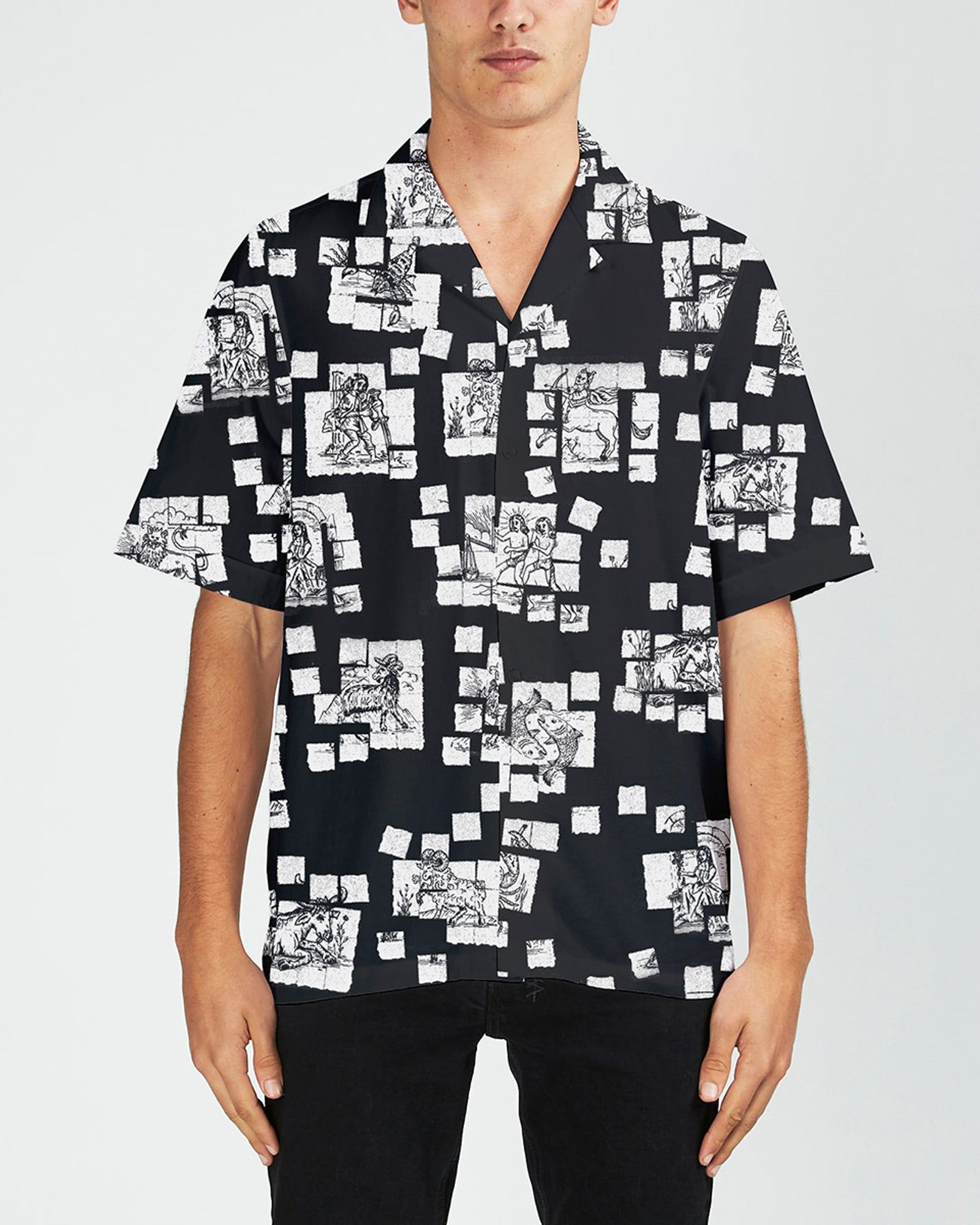 ZODIAC ACID RESORT SS SHIRT sold by Ksubi