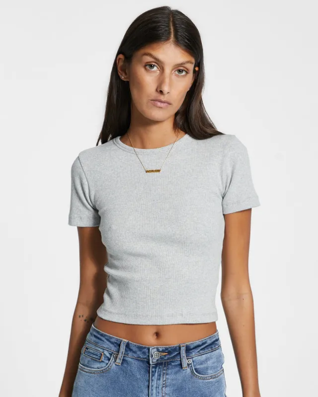 ARISE SS TEE GREY MARLE sold by Ksubi