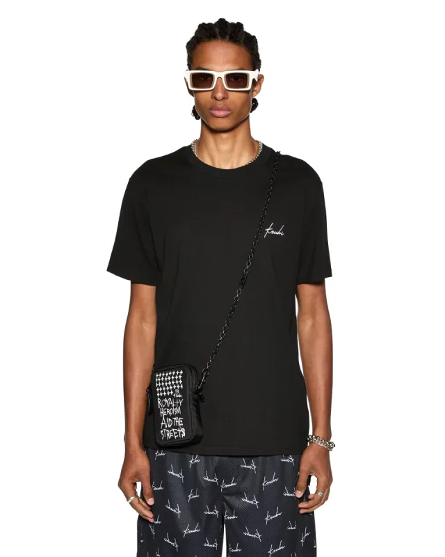 SKRIPT KASH SS TEE JET BLACK sold by Ksubi