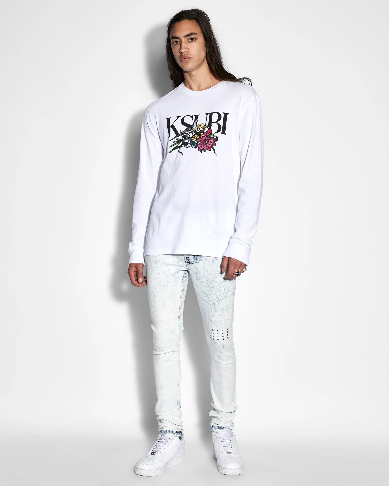 HABITAT KASH LS TEE TRU WHITE sold by Ksubi product image thumbnail 2