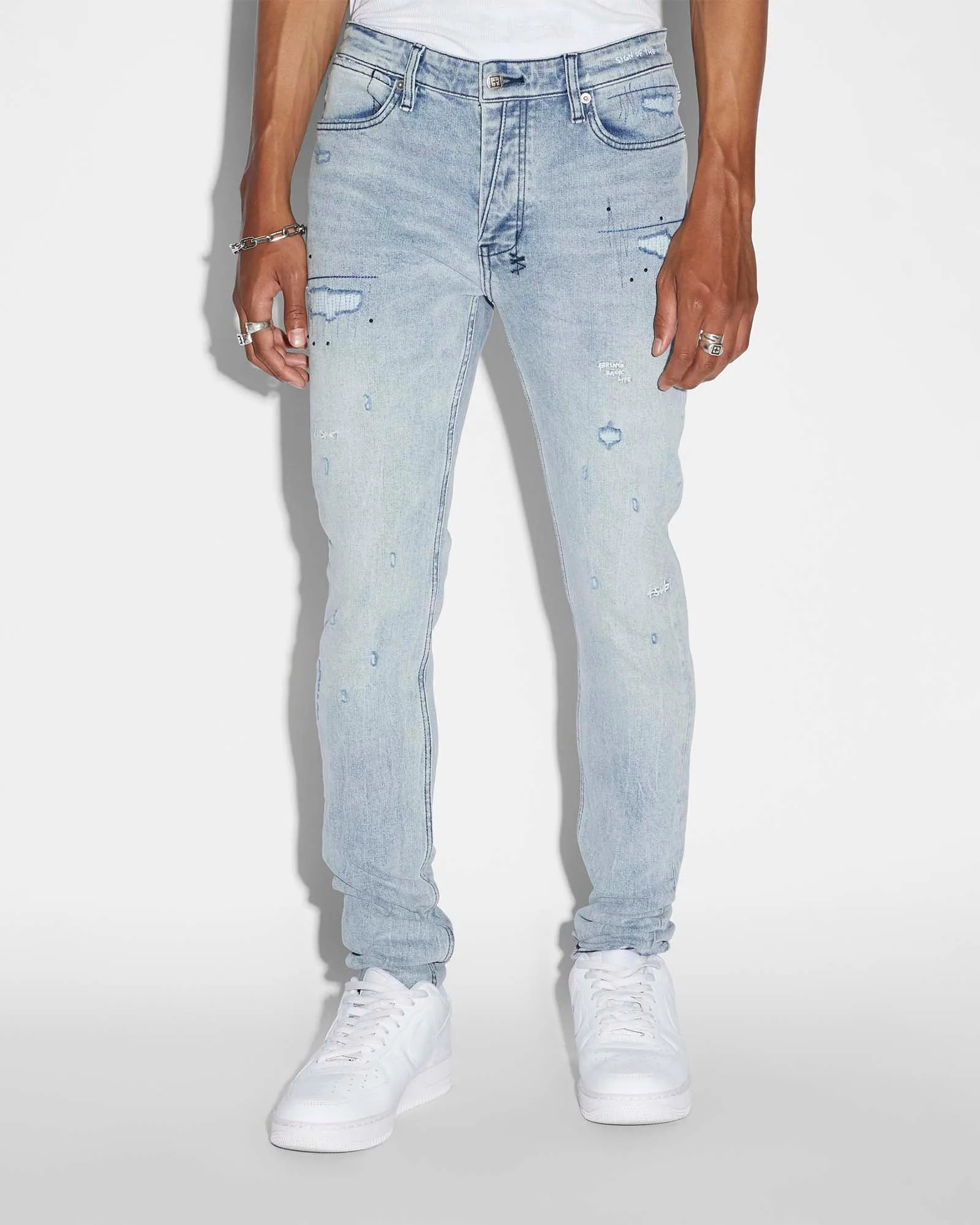 VAN WINKLE SKRIBED BLU sold by Ksubi