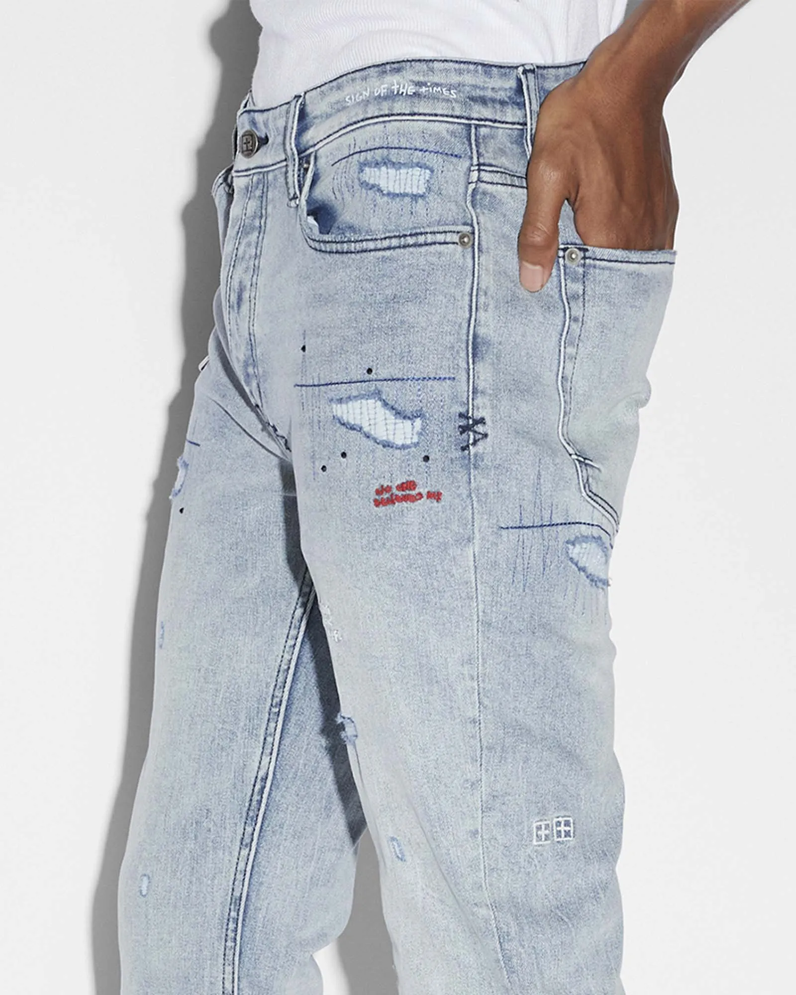 VAN WINKLE SKRIBED BLU sold by Ksubi product image thumbnail 2