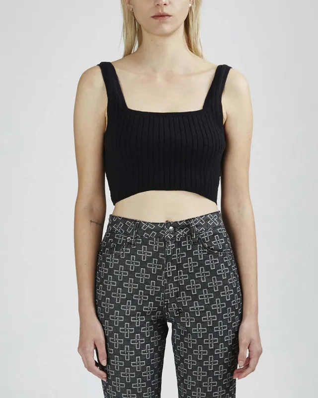 BOLT BRA BLACK sold by Ksubi